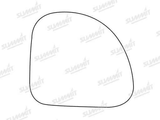 Summit Stick-On Standard Mirror Glass fits Fiat Multipla LHS - Summit Shop