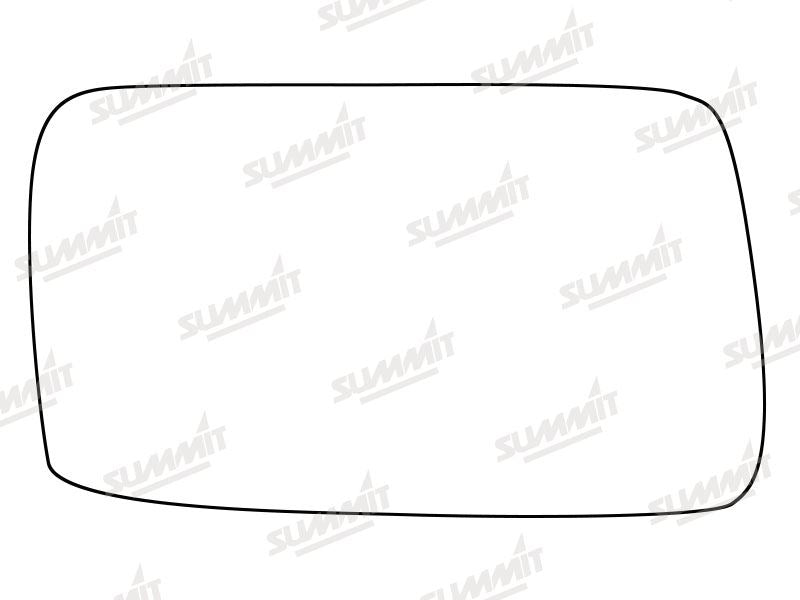 Summit Stick-On Anti Dazzle Mirror Glass fits Ford Sierra RHS - Summit Shop