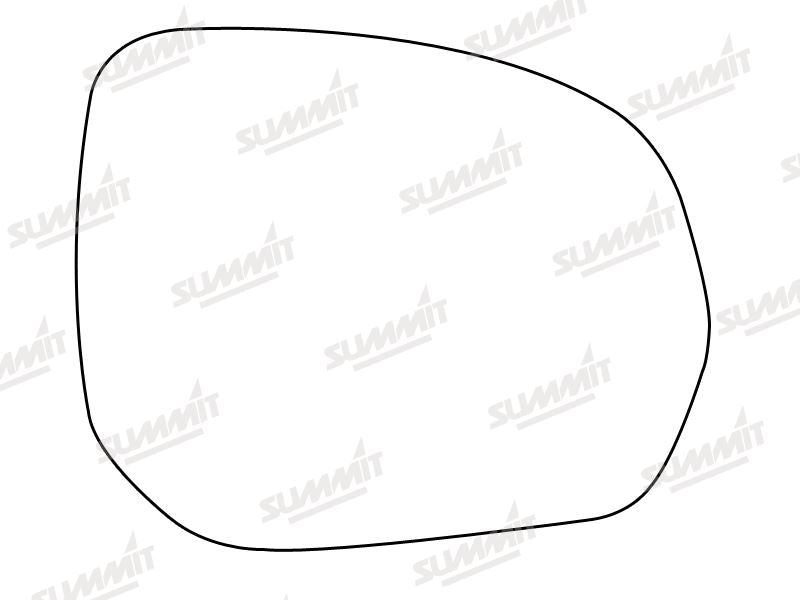 Summit Stick-On Standard Mirror Glass fits Citroen C3, C4 Picasso, Peugeot 3008, 5008 508 RHS - Summit Shop