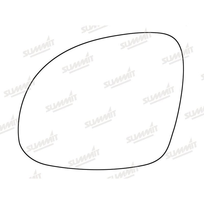 Summit Stick-On Standard Mirror Glass fits VW Tiguan 07 on LHS - Summit Shop