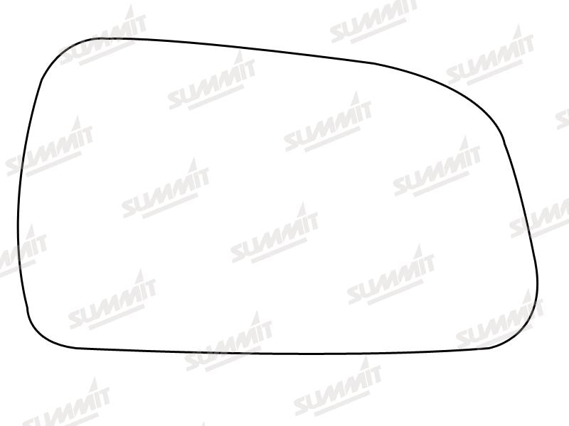 Summit Heated Base Plate With Standard Mirror Glass fits Hyundai Tucson 04 to 09 RHS - Summit Shop