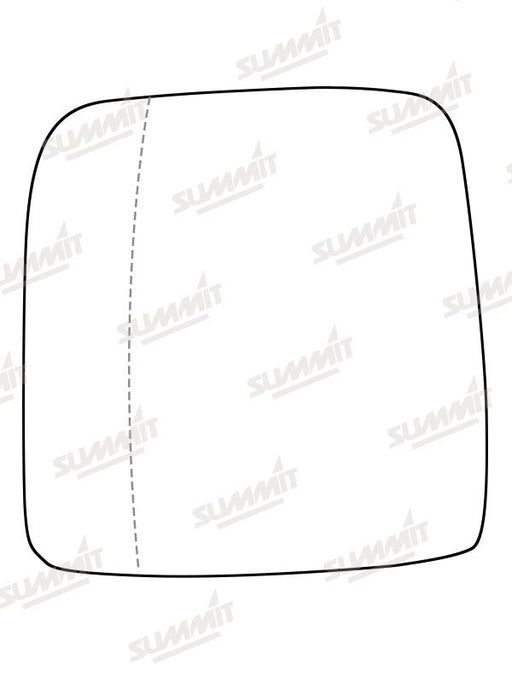 Summit Stick-On Commercial Mirror Glass fits Renault Trafic 16 On LHS - Summit Shop