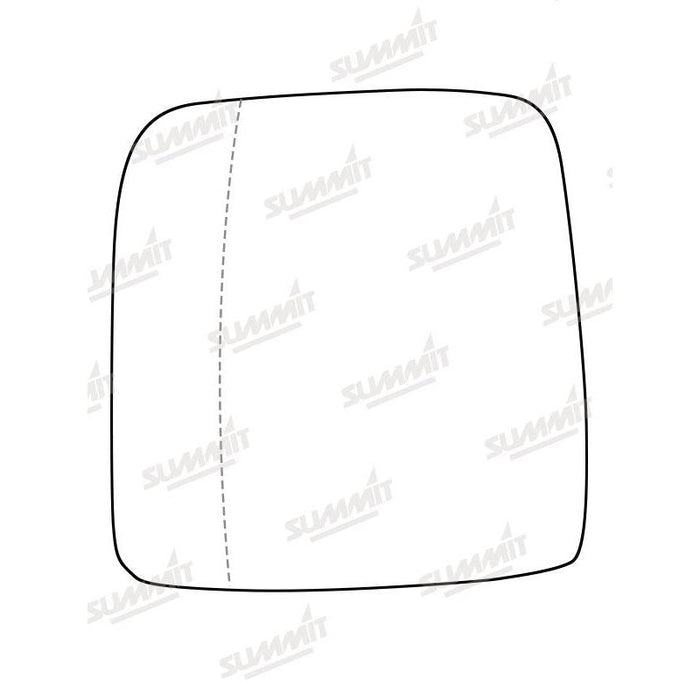 Summit Stick-On Commercial Mirror Glass fits Renault Trafic 16 On LHS - Summit Shop