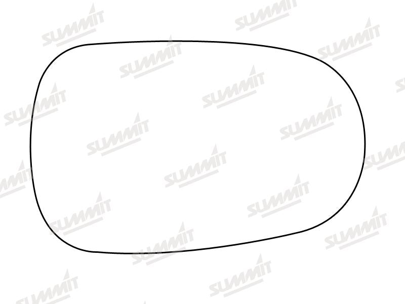 Summit Non-Heated Base Plate With Standard Mirror Glass fits Renault, Nissan RHS LHS - Summit Shop
