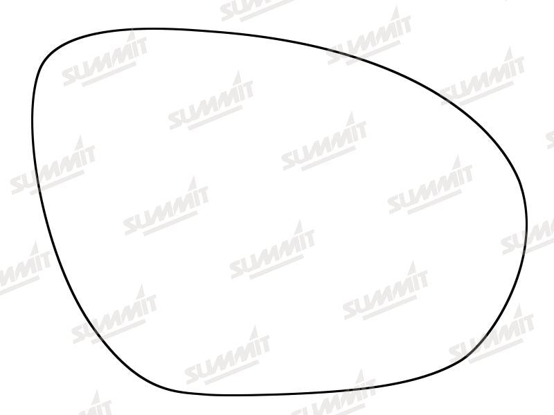 Summit Heated Base Plate With Standard Mirror Glass fits Nissan Juke 10 to 14 RHS - Summit Shop