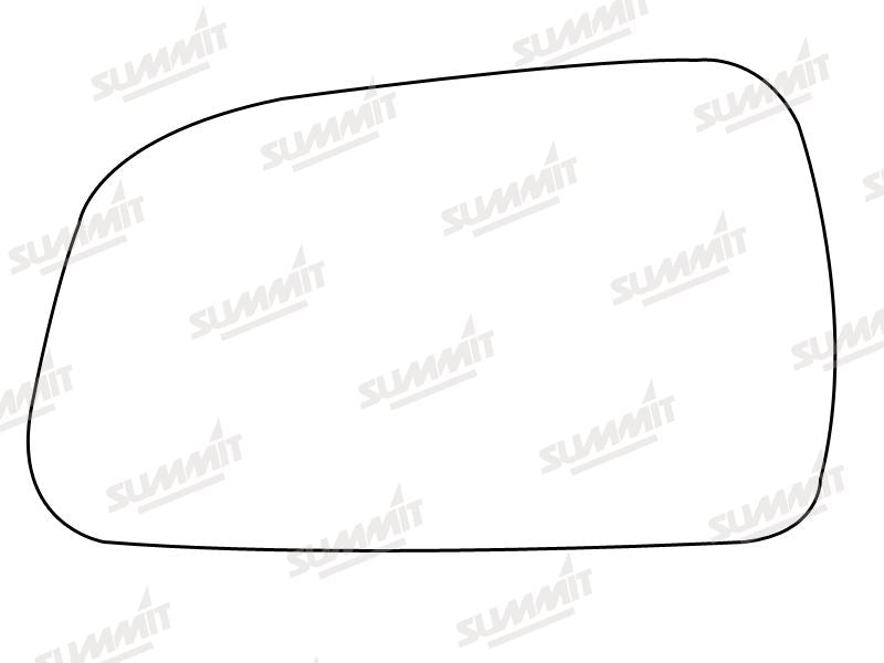 Summit Heated Base Plate With Standard Mirror Glass fits Hyundai Tucson 04 to 09 LHS - Summit Shop
