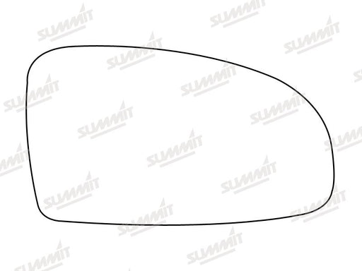 Summit Stick-On Standard Mirror Glass fits Daewoo Kalos 02 on RHS - Summit Shop