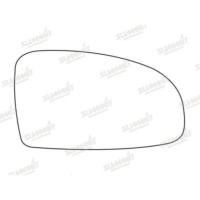 Summit Stick-On Standard Mirror Glass fits Daewoo Kalos 02 on RHS - Summit Shop