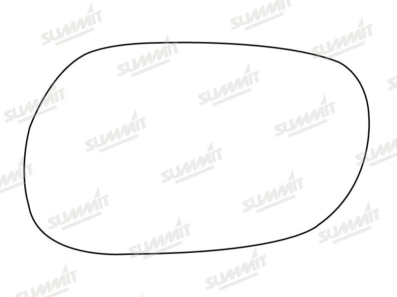 Summit Stick-On Standard Mirror Glass fits Mitsubishi Lancer LHS - Summit Shop