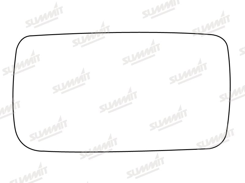 Summit Stick-On Standard Mirror Glass fits Ford Escort Estate Orion LHS - Summit Shop