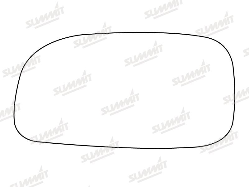 Summit Stick-On Standard Mirror Glass fits Toyota Corolla Carina LHS - Summit Shop