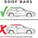 Summit SUP-830 Premium Railing Roof Bar for Cars with Raised Running Rails, Black Steel, Set of 2 - Summit Shop