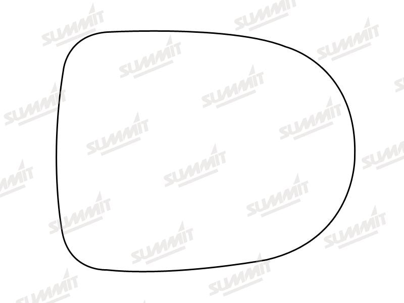 Summit Heated Base Plate With Standard Mirror Glass fits Renault Clio / Modus LHS RHS - Summit Shop