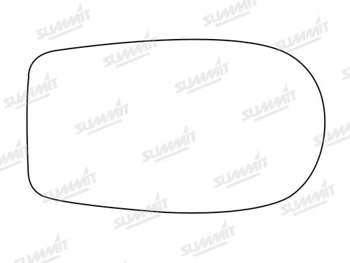 Summit Stick-On Standard Mirror Glass fits Fiat Punto LHS RHS - Summit Shop