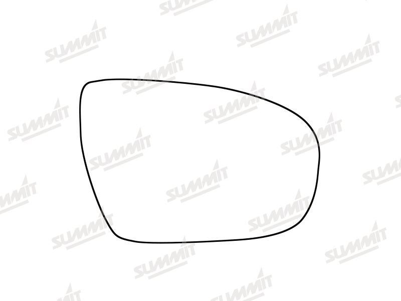 Summit Stick-On Standard Mirror Glass fits Hyundai i20 16 on RHS - Summit Shop