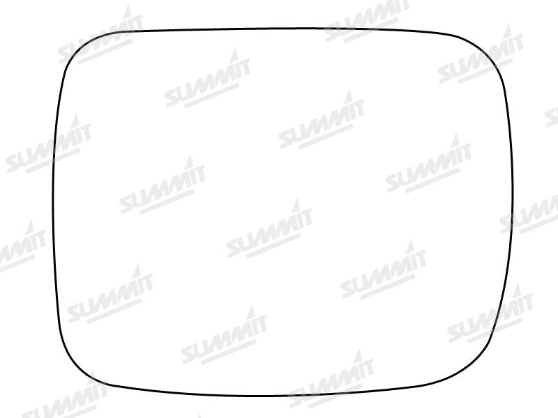 Summit Stick-On Standard Mirror Glass fits Nissan Terrano Ford Maverick LHS - Summit Shop