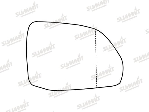 Summit Stick-On Aspheric Mirror Glass fits Audi Q7 & SQ7 16 On RHS - Summit Shop