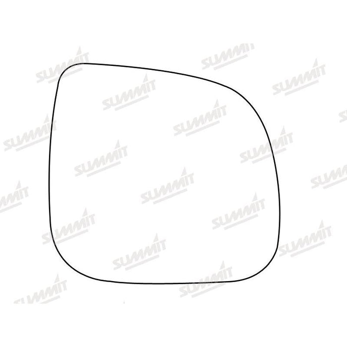 Summit Stick-On Commercial Mirror Glass fits VW Transporter T5 Caddy 2010 on RHS - Summit Shop