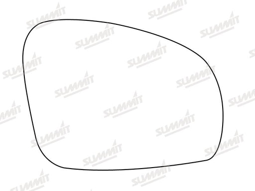 Summit Stick-On Standard Mirror Glass fits Skoda Fabia Roomster RHS - Summit Shop