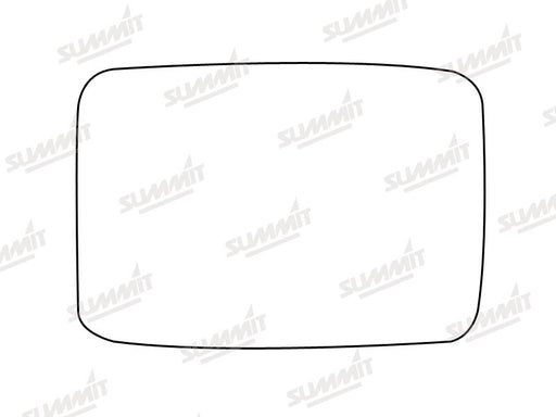 Summit Stick-On Standard Mirror Glass fits VW Golf Mk2 LHS - Summit Shop