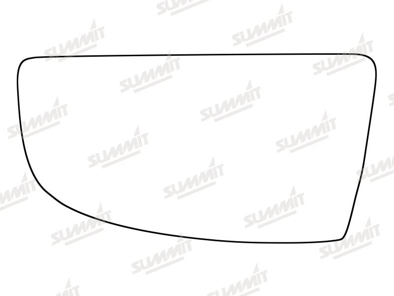 Summit Non-Heated Base Plate With Lower Blind-Spot Mirror Glass fits Ford Transit 14 to 16 LHS - Summit Shop