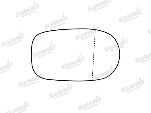 Summit Stick-On Standard Mirror Glass fits Alfa Romeo 166 97 to 07 LHS & RHS - Summit Shop