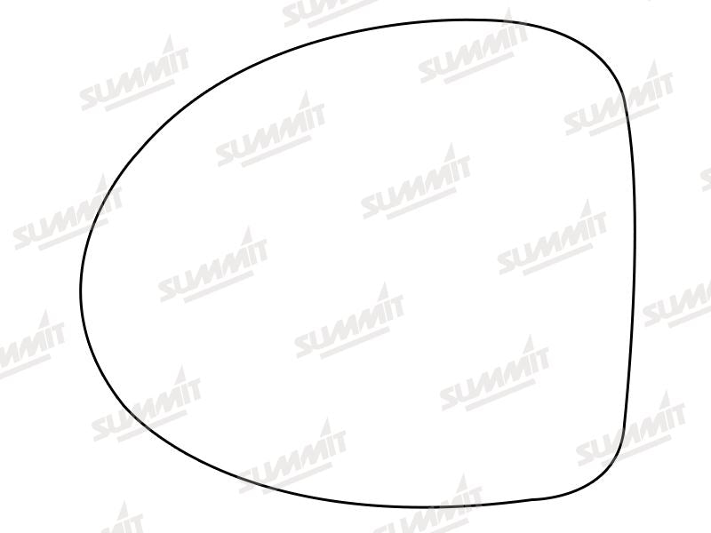 Summit Heated Base Plate With Standard Mirror Glass fits Renault Twingo 07 to 14 LHS - Summit Shop