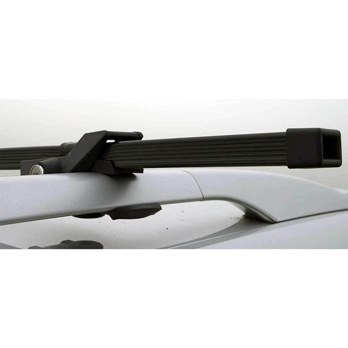 Summit SUM-001 Roof Bar to Fit Cars with Running Rails, Black Steel - Summit Shop