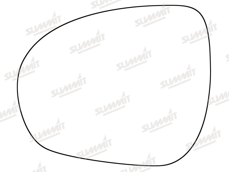 Summit Stick-On Standard Mirror Glass fits Fiat 500X 15 on LHS - Summit Shop