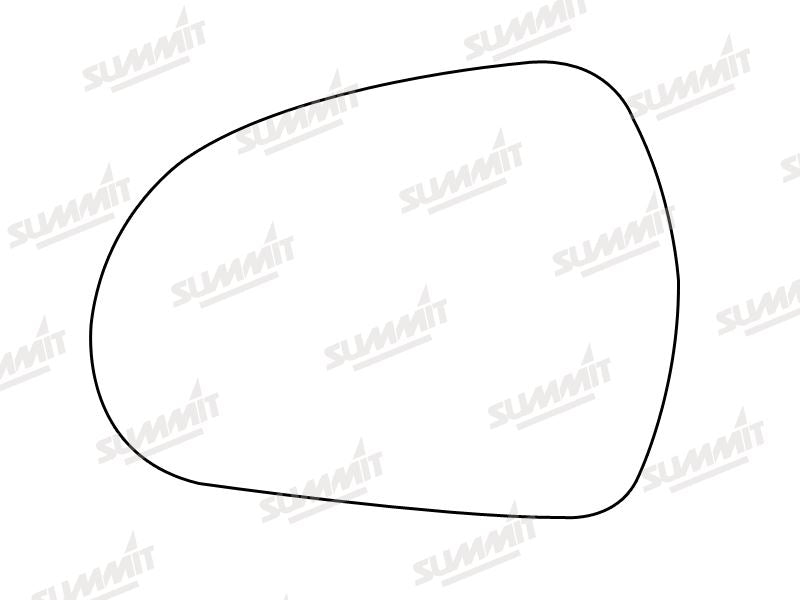Summit Heated Base Plate With Standard Mirror Glass fits Peugeot 207, 207cc, 308 LHS - Summit Shop