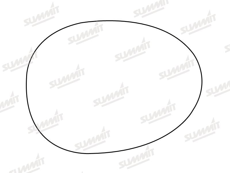 Summit Non-Heated Base Plate With Standard Mirror Glass fits Peugeot 107 05 on RHS - Summit Shop
