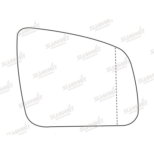 Summit Stick-On Aspheric Mirror Glass fits Mercedes C Class 07 on RHS - Summit Shop