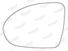 Summit Stick-On Standard Mirror Glass fits Smart Forfour 04 to 06 LHS - Summit Shop
