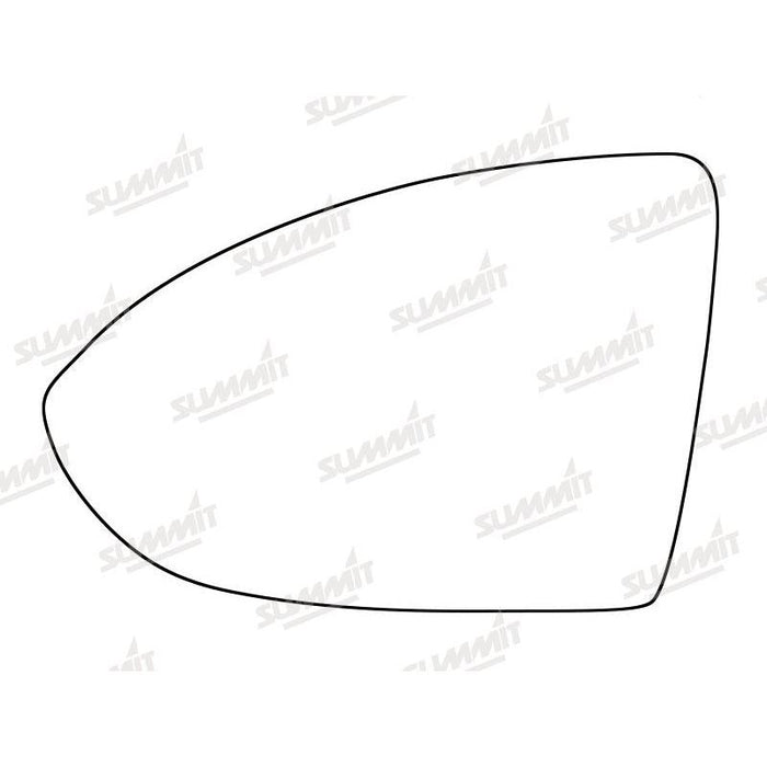 Summit Stick-On Standard Mirror Glass fits VW Golf Mk 7 13 on LHS - Summit Shop