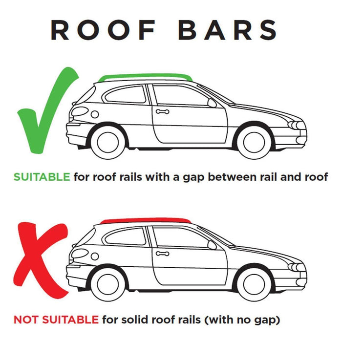 Summit Roof Bars fits BMW 3 Series Touring E46 1999-2005 Estate 5D w Railing - Summit Shop