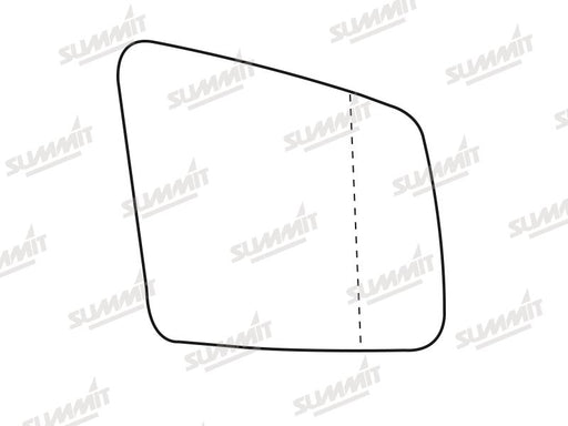 Summit Heated Base Plate With Blind Spot Mirror Glass fits Mercedes R Class 11 to 16 RHS - Summit Shop