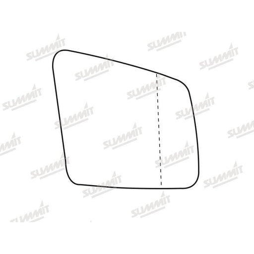 Summit Heated Base Plate With Blind Spot Mirror Glass fits Mercedes R Class 11 to 16 RHS - Summit Shop