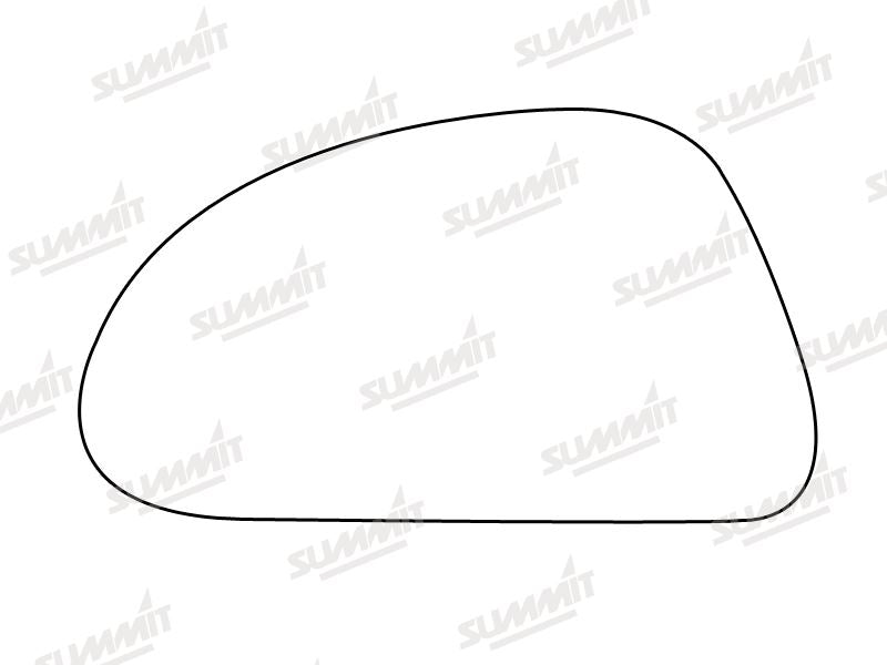 Summit Stick-On Standard Mirror Glass fits Suzuki Alto 81 on LHS - Summit Shop