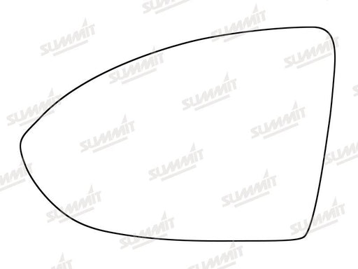 Summit Heated Base Plate With Standard Mirror Glass fits VW Golf Mk 7 12 on LHS - Summit Shop