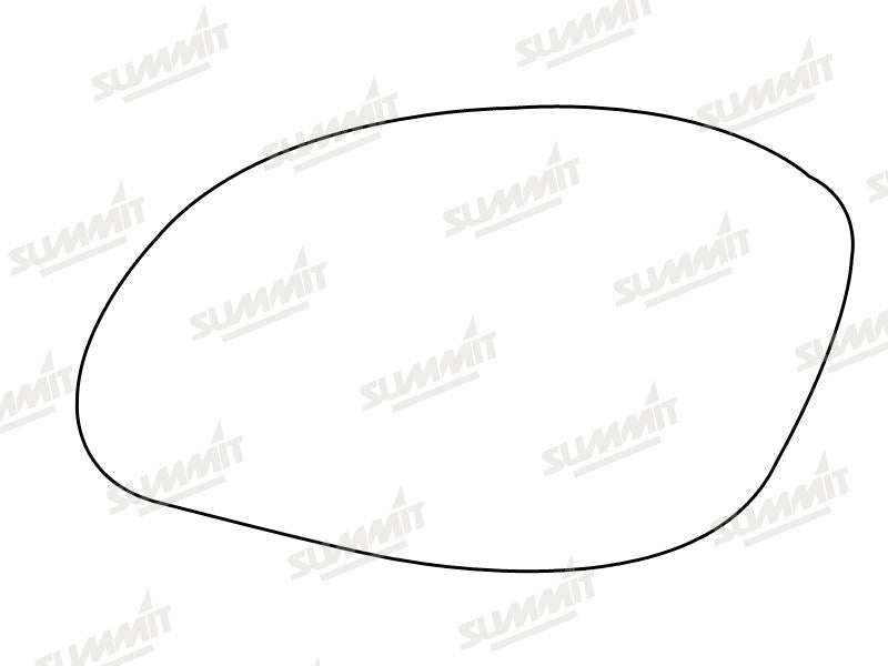 Summit Non-Heated Base Plate With Standard Mirror Glass fits Vauxhall Vectra 99 to 02 LHS - Summit Shop