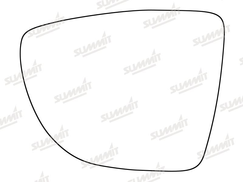 Summit Stick-On Standard Mirror Glass fits Renault Captur 13 on LHS - Summit Shop