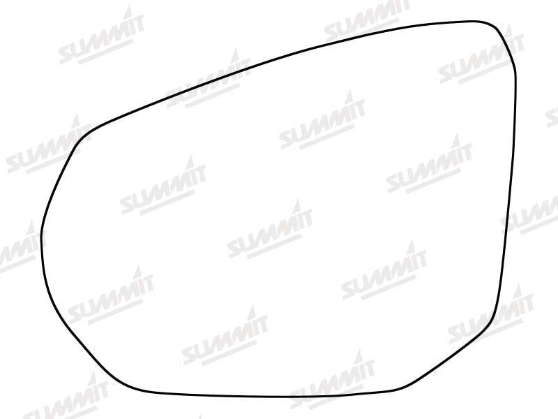 Summit Stick-On Standard Mirror Glass fits Nissan Juke 19 on LHS - Summit Shop