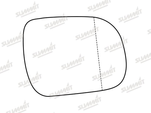 Summit Stick-On Standard Mirror Glass fits Toyota Hilux 05 to 16 RHS - Summit Shop