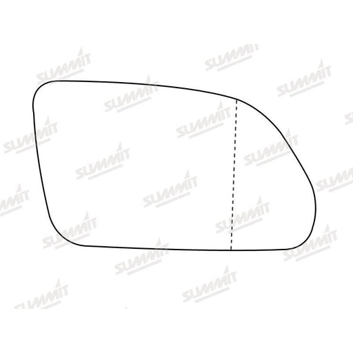 Summit Non-Heated Base Plate With Blind Spot Mirror Glass fits VW Polo / Skoda Octavia RHS - Summit Shop