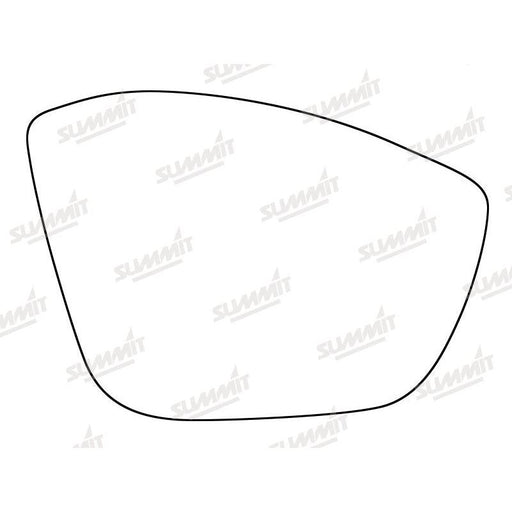 Summit Stick-On Standard Mirror Glass fits Peugeot 208 12 on RHS - Summit Shop