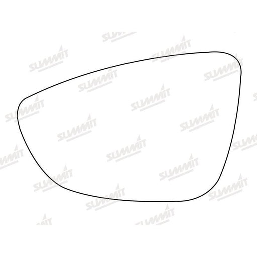Summit Stick-On Aspheric Mirror Glass fits VW Passat Scirocco LHS - Summit Shop