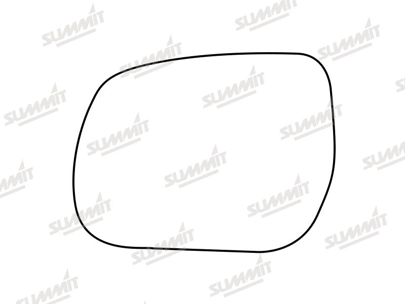 Summit Stick-On Standard Mirror Glass fits Daihatsu Terios 06 to 15 LHS - Summit Shop