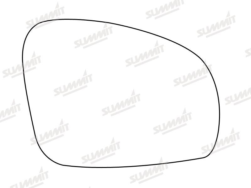 Summit Heated Base Plate With Standard Mirror Glass fits Skoda Fabia RHS - Summit Shop