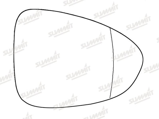 Summit Stick-On Standard Mirror Glass fits Vauxhall Zafira Tourer RHS - Summit Shop