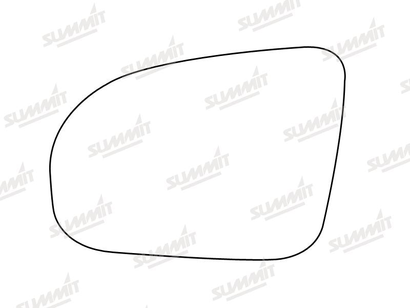 Summit Stick-On Standard Mirror Glass fits Vauxhall Corsa 93 to 00 LHS - Summit Shop